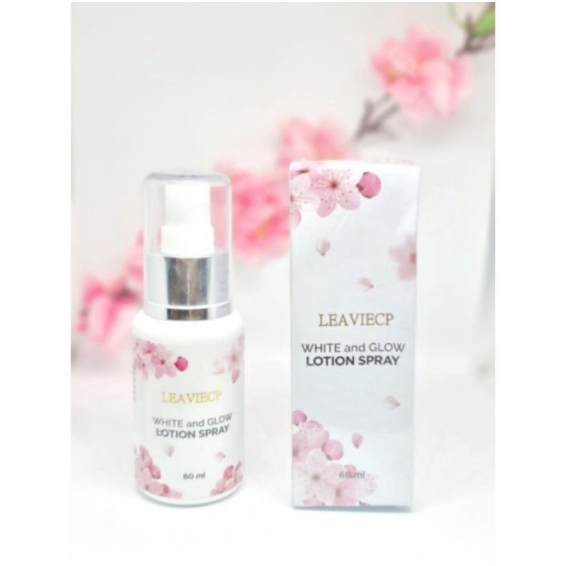 Leavie white and glow lotion spray 100% ORI