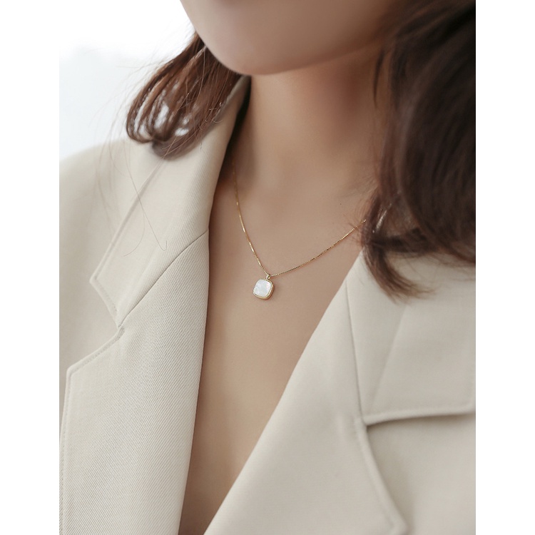 Kalung KL104 Perak / Silver S925 Premium Fashion Wanita Kalung unik Lucu Keren /Deluna/ BS