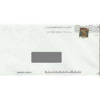 

Perangko Filateli L92 usa cover 19.01.2012 To Indonesia