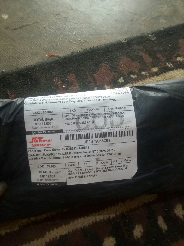 Elemen Element Teko / Mug Listrik Plastik