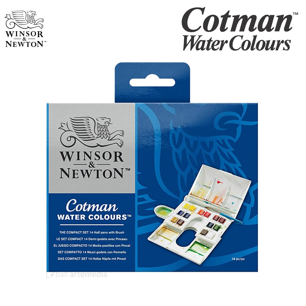 Winsor &amp; Newton - Cotman watercolours compact set 14 Half pans