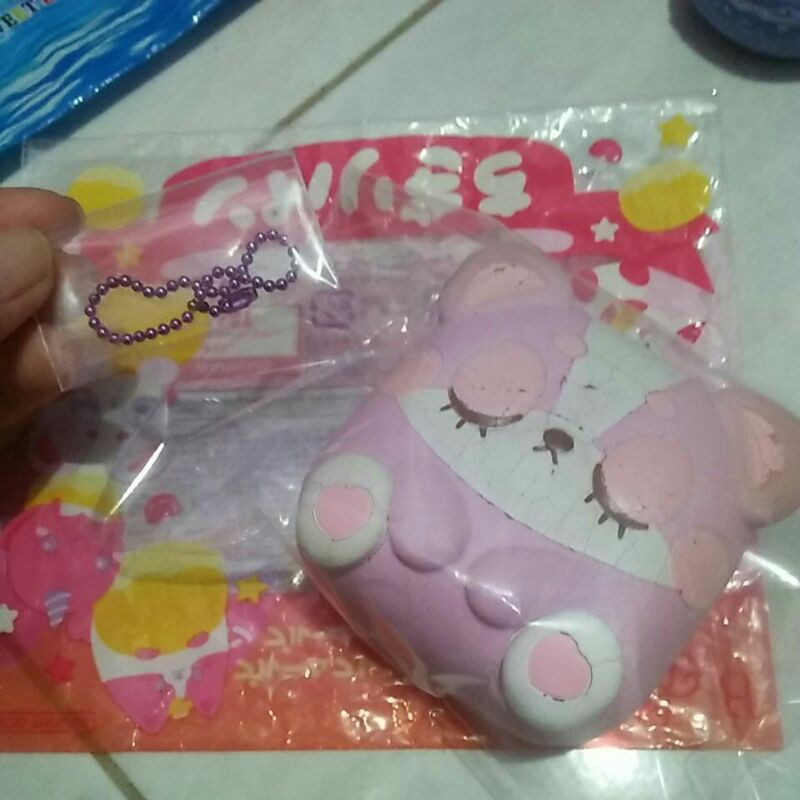SQUISHY IBLOOM CHIGIRI HARAJUKU UNGU (BEKAS)