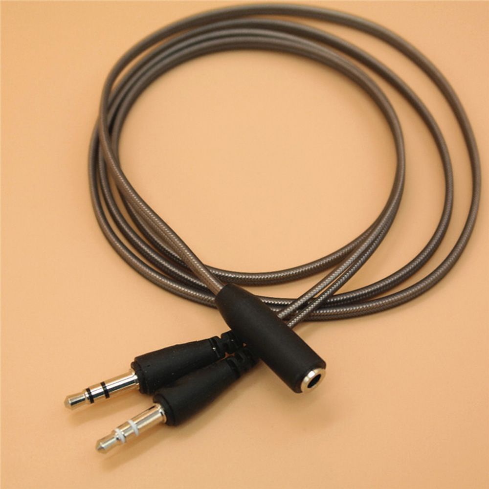 Rebuy Kabel Adapter Splitter Jack Audio 3.5mm Female Ke 2 Male Panjang 1m