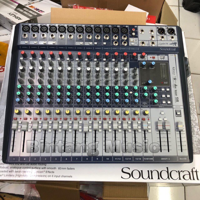 PROMO MURAH Mixer Soundcraft Signature 16 - 16 Channel USB