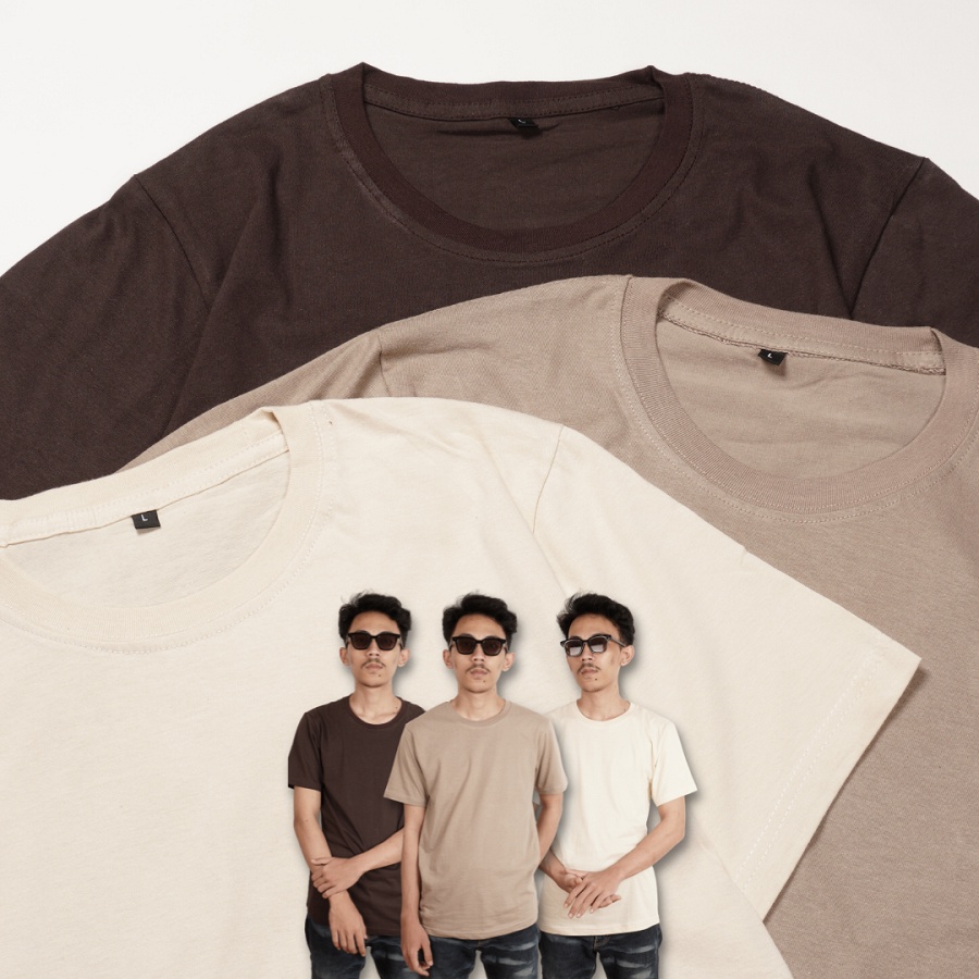 Kaos Polos Pria Cotton Combed 30s Premium Kaos Oblong Lengan Pendek Pria Wanita Terlaris