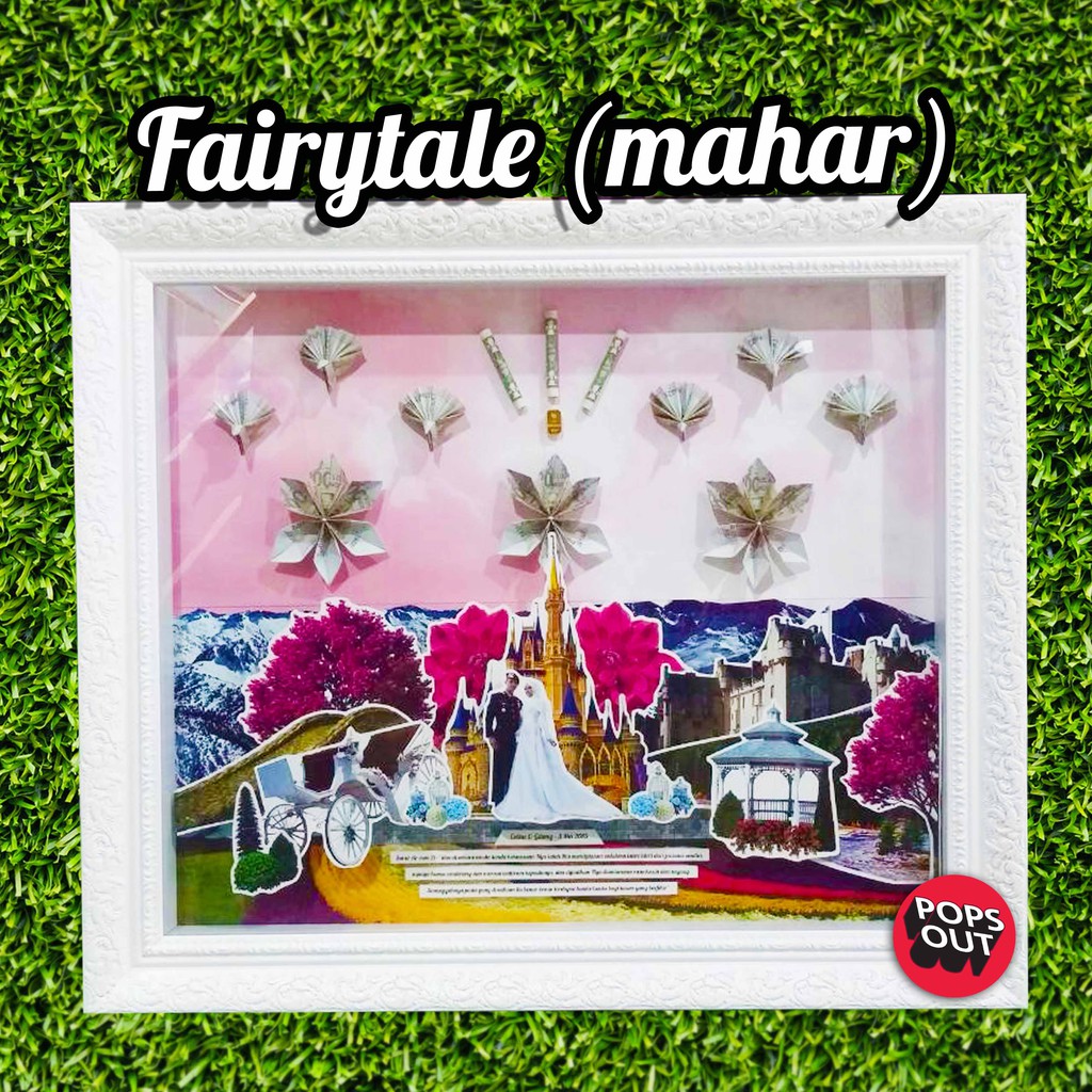 Pop up Frame mahar a3 (ukir-custom)