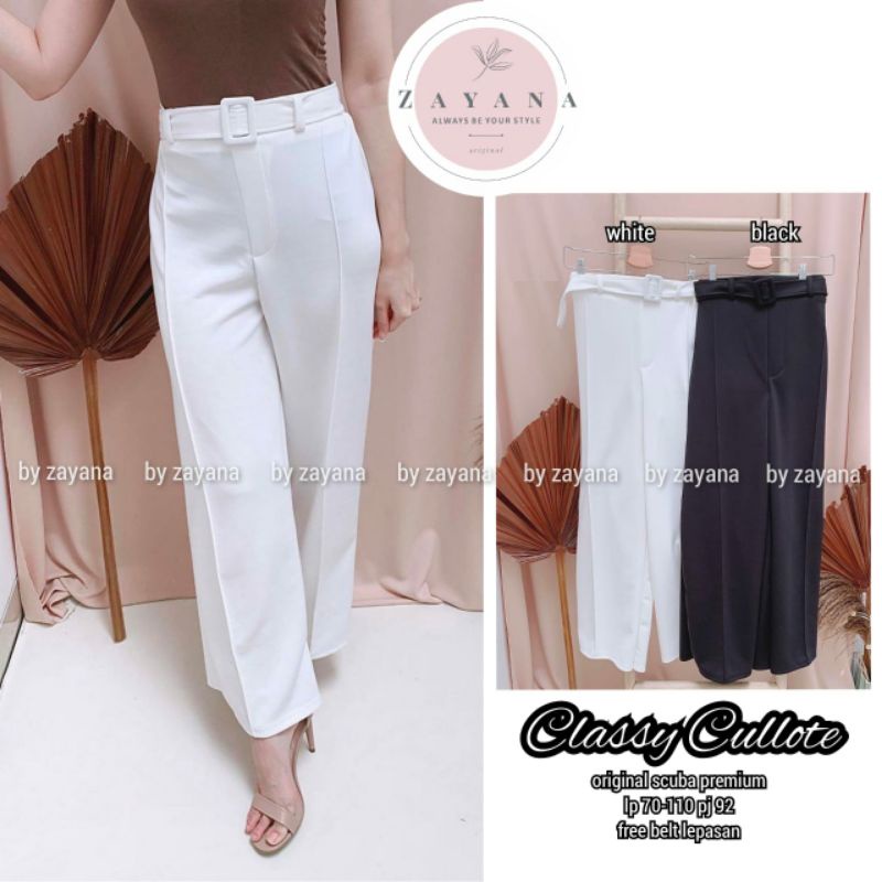 CLASSY CULOT BAHAN SCUBA PREMIUM LP 70-110cm PJ 92CM/CELANABAHAN/CELANAWANITA/CELANAMURAH/HAUL/fashi