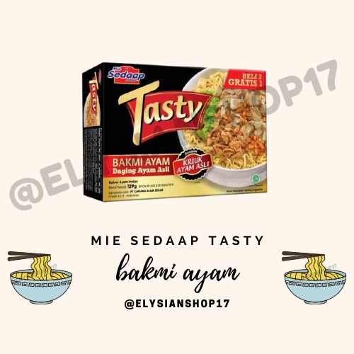 

Mie Sedaap Sedap Tasty Bakmi Ayam 1 Dus 12 Box