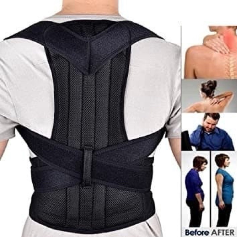 BACK PAIN Posture Corrector Penyangga Tulang Belakang Penegak Punggung - 0699