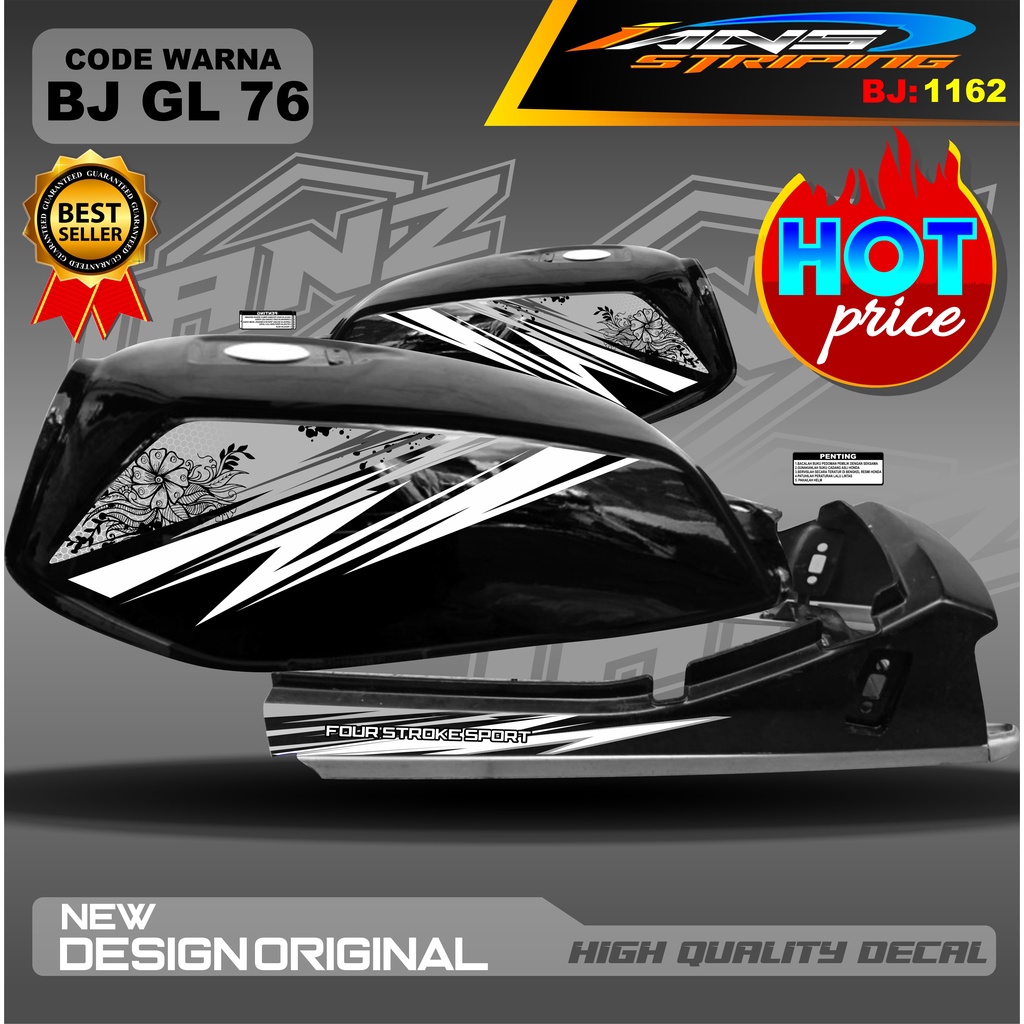 STRIPING VARIASI GL MAX SILVER  / STRIPING STICKER GL PRO