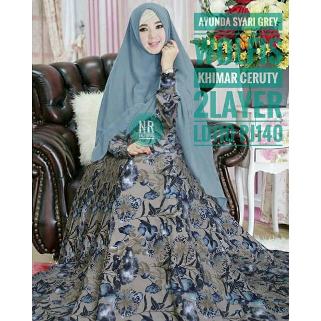 AYUNDA SYARI GREY NAVY