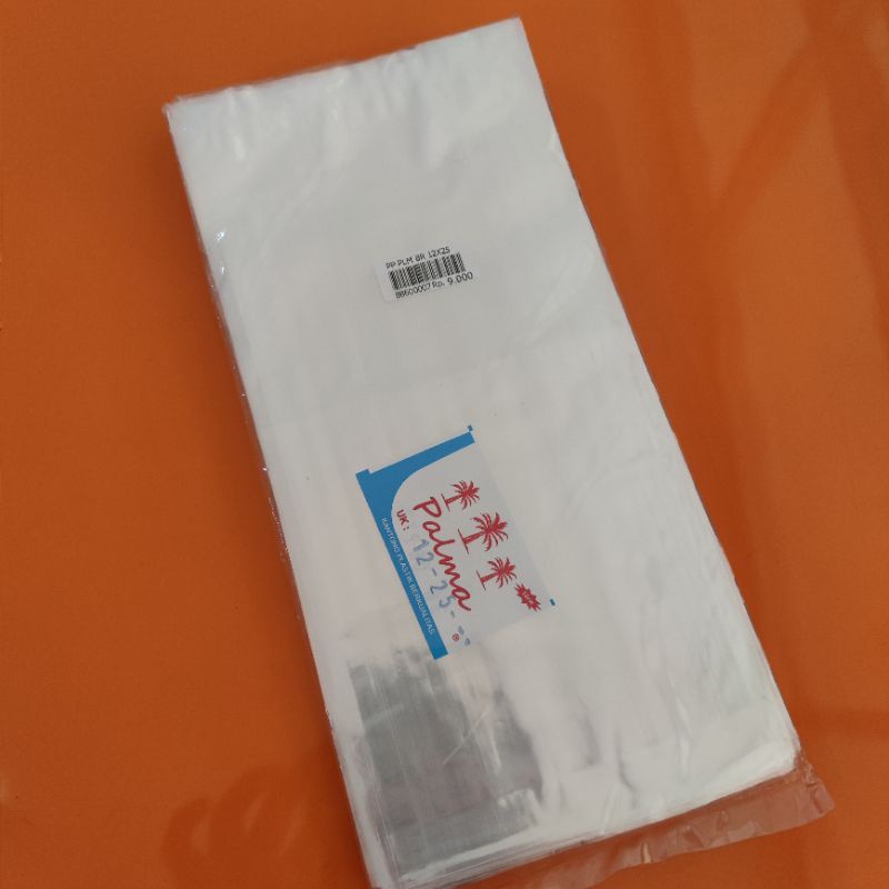PLASTIK PP PALMA BENING 12X25 CM TRANSPARAN KILAP 12 X 25