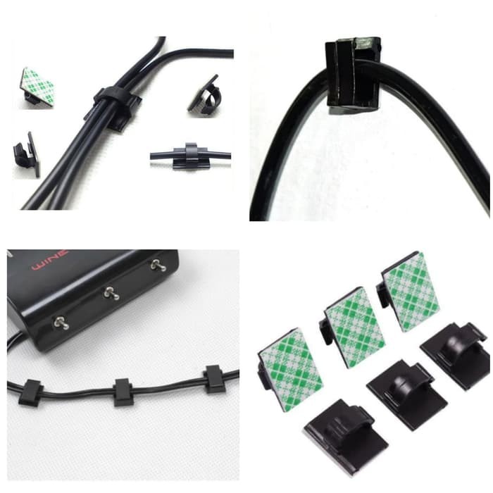 Klip Perapih / Pengikat Kabel Holder Organizer - Penjepit Kabel Mobil