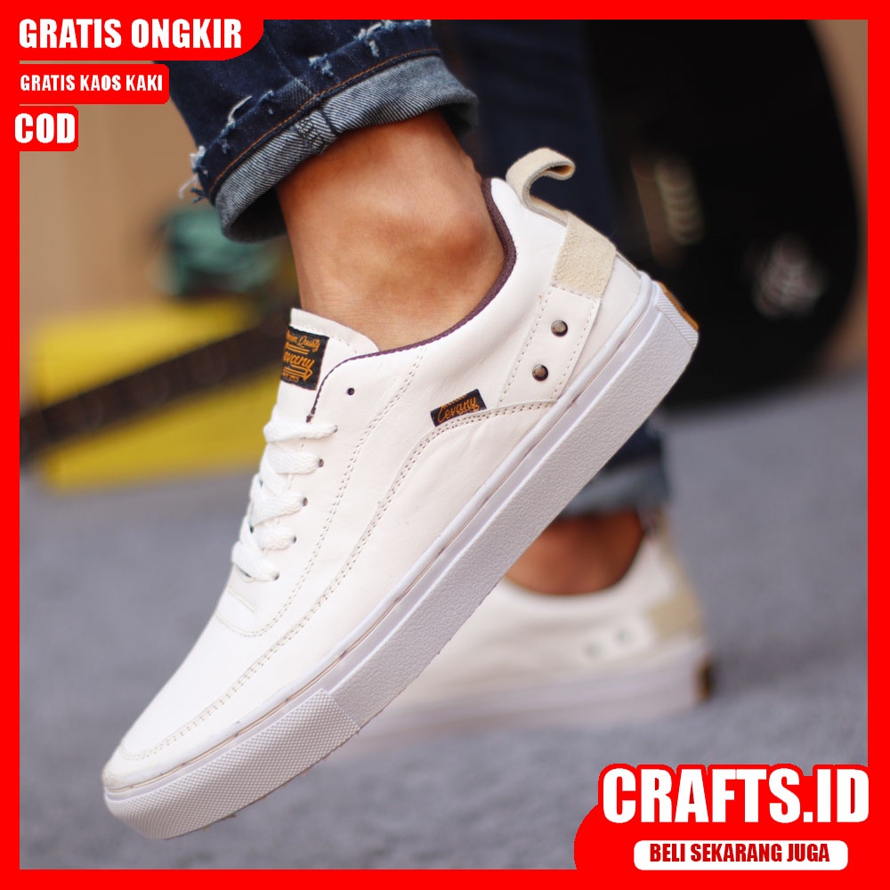 Crafts - Sepatu Formal Casual Hitam Kulit Asli Pria