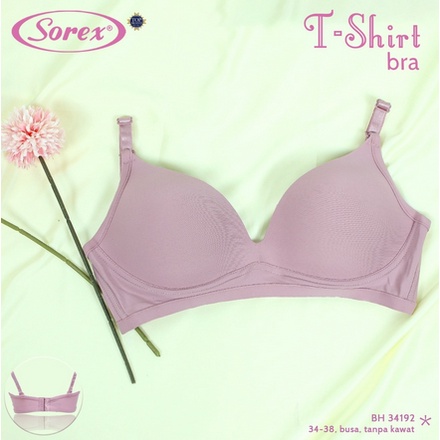 BRA / BH SOREX T-shirt BraTanpa Kawat Berbusa Super Nyaman 34192