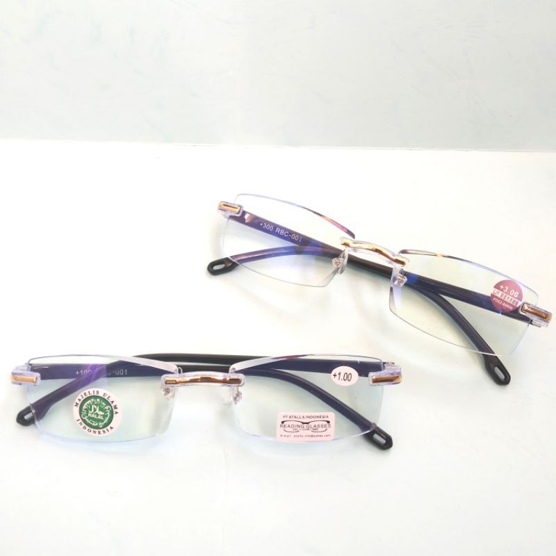 Kacamata Baca Plus Frame Bor Pria Wanita