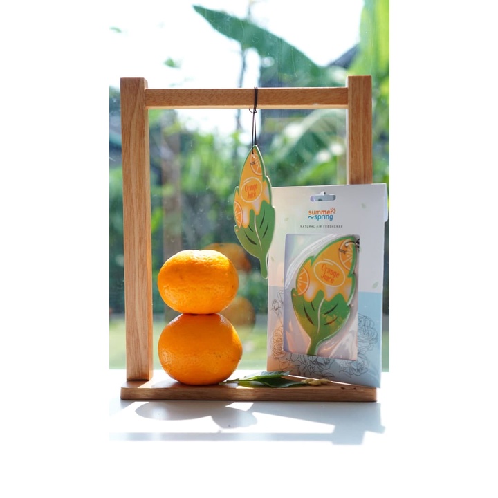 Parfum Mobil Pengharum Ruangan Pewangi Kamar Tidur Harum Summer Spring | Leaf | Aroma Orange Juice