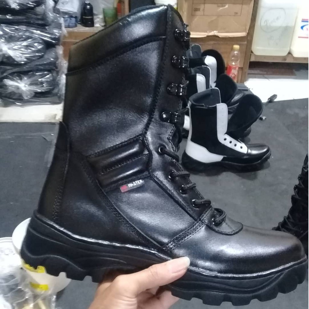 SEPATU PDL MODEL JATAH KULIT SAPI ASLI MR MASTER SEPATU PDL DINAS LAPANGAN TNI POLRI SECURITY SATPAM