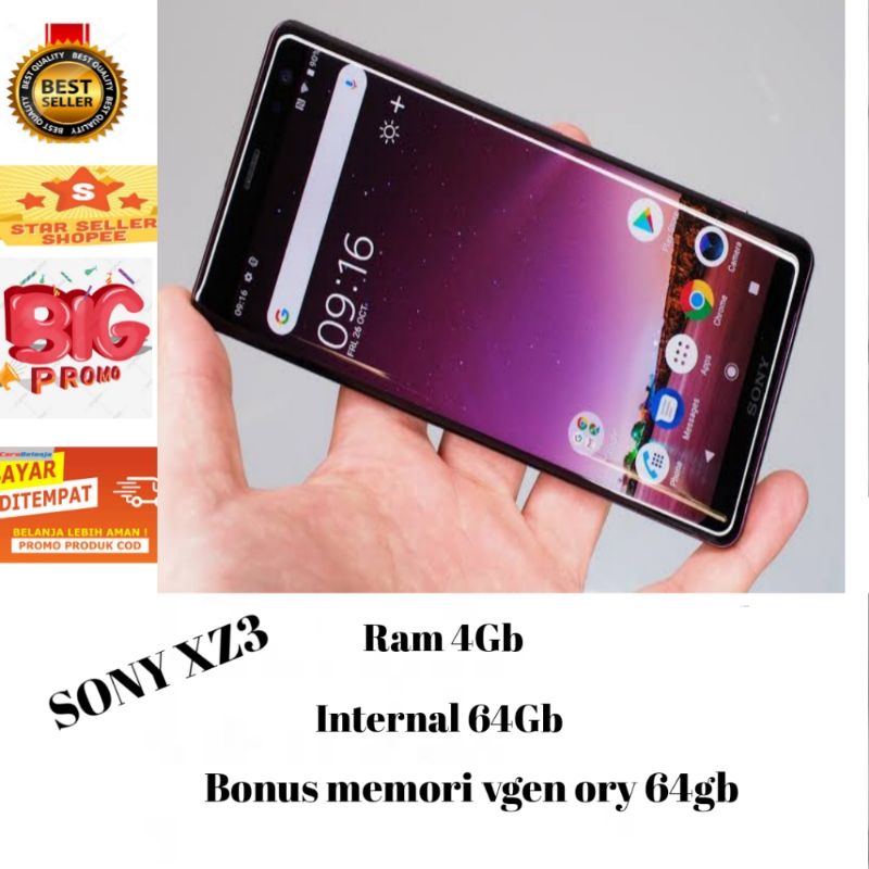 Handphone Android SONY XZ3 Ram 4/64Gb bonus memori 64gb mulus no minus second rasa Baru ory