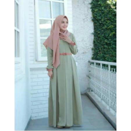 Gamis Lebaran Terbaru 2021 Premium Pesta Mewah Import Kekinian Remaja Murah Katun Rayon