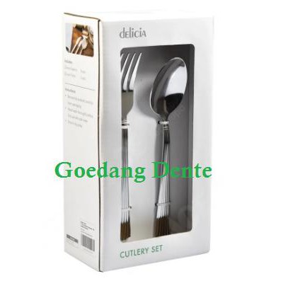 

Sendok Makan Stainless | Delicia Set 12 Pcs Alat Makan Modern Line