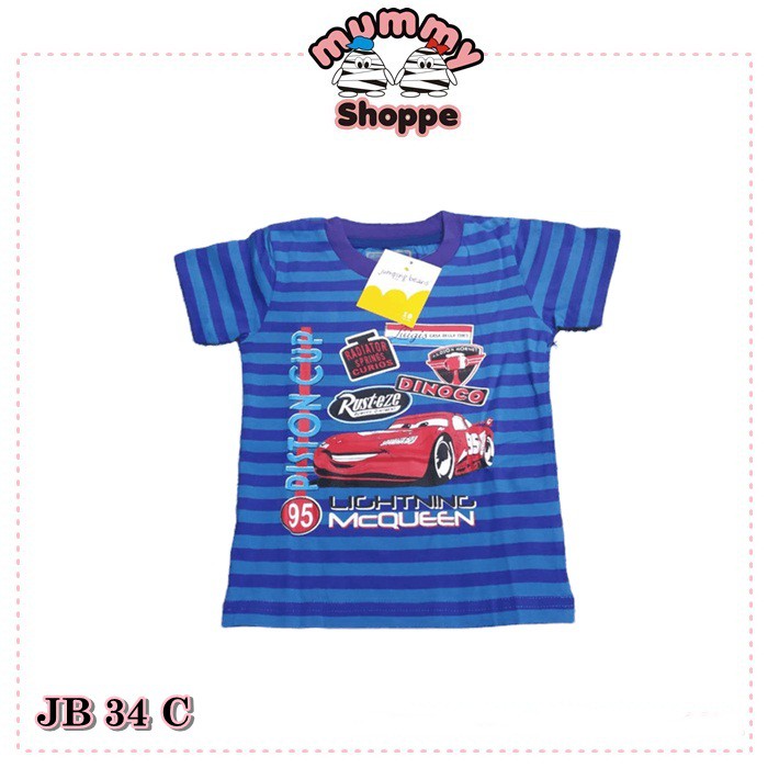 JB 34 C setelan jeans anak motif cars set jeans jumping beans