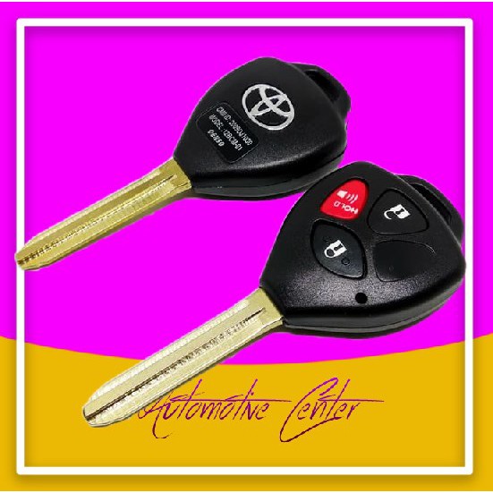 Cover Rumah CASING KUNCI Remote DUPLIKAT Kunci Mobil Toyota Fortuner Innova Yaris Vios hilux camry