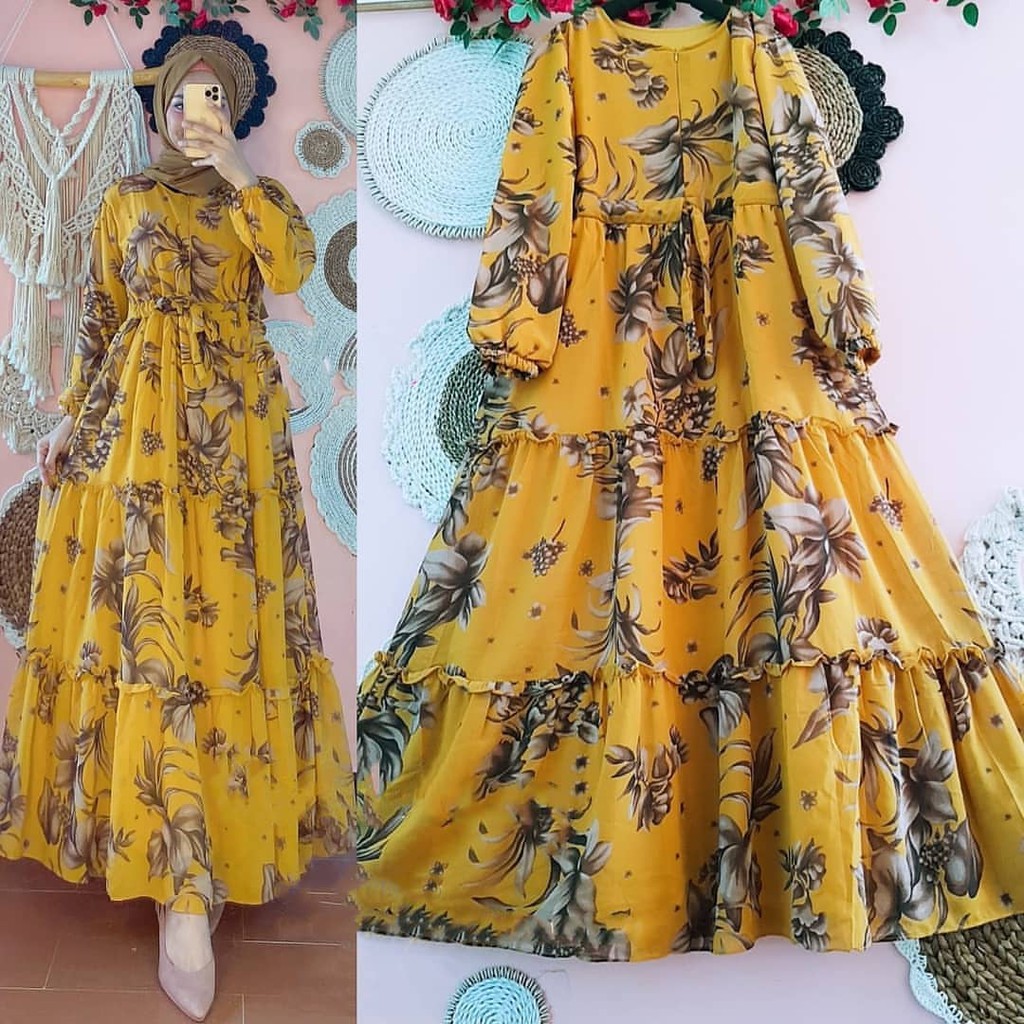 RIRI MAXY / GAMIS SYARI / DRESS MUSLIM SYARI'I / FASHION OUTFIT WANITA TERMURAH / GROSIR BAJU M4