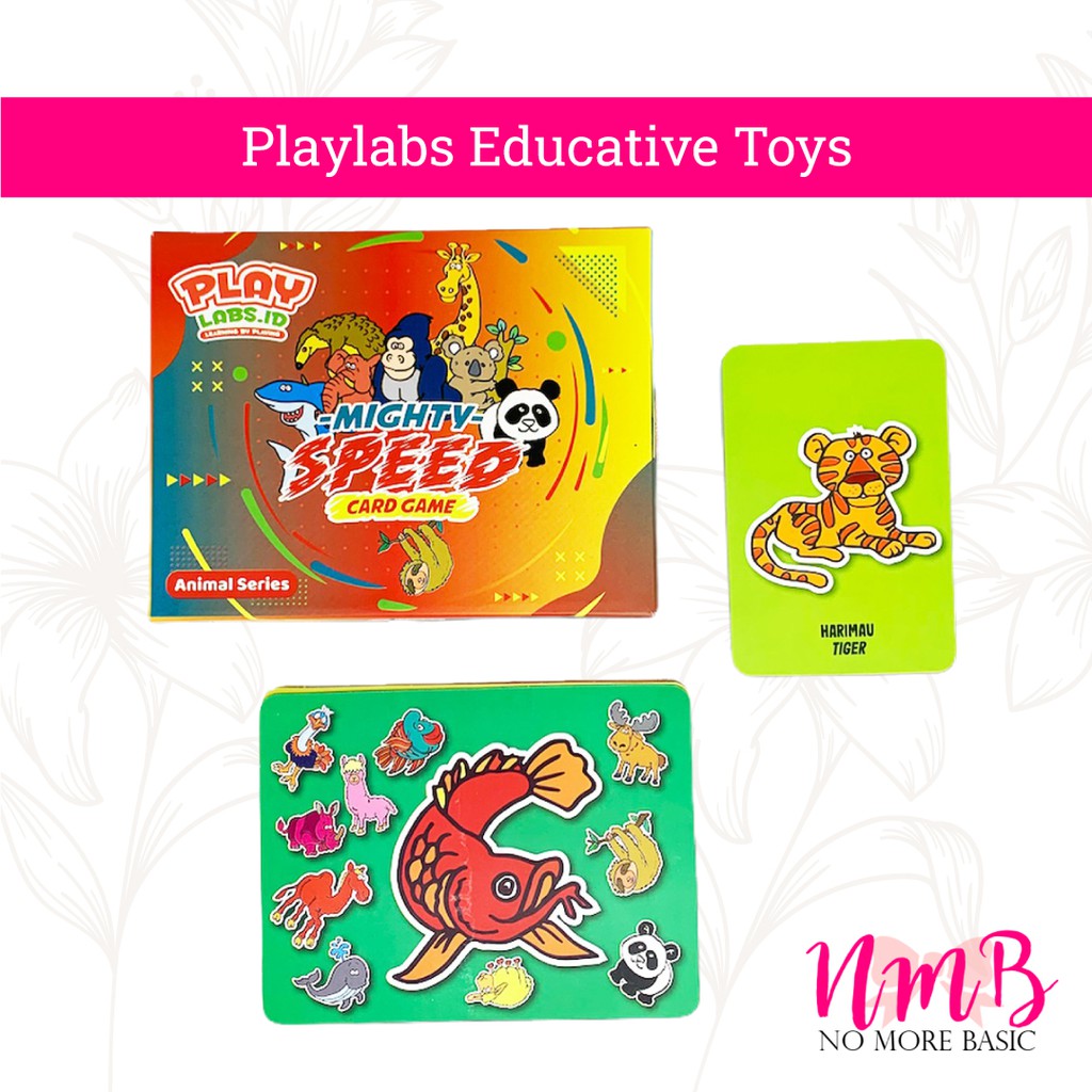 Playlabs Bundle Set Creative Expression-Mighty Speed-Busy Kids Activity Cards Mainan Edukasi Anak