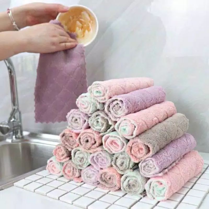 KAIN LAP DAPUR BAHAN FLEECE