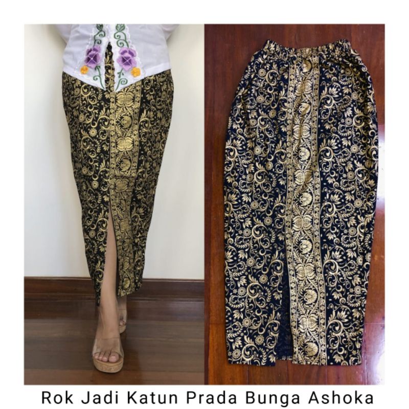 ROK PANJANG BATIK KATUN PRADA BALI BERBAGAI VARIASI MOTIF