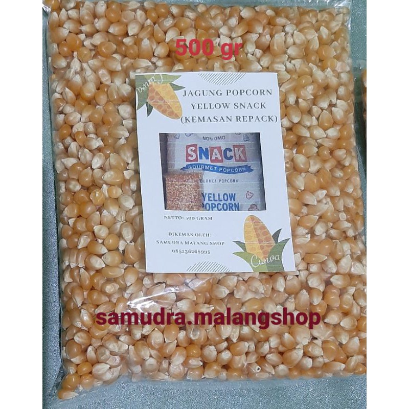 Jual Jagung Popcorn Mentah 500 Gram Jagung Popcorn Snack Yellow Jagung Popcorn Berkualitas 9764