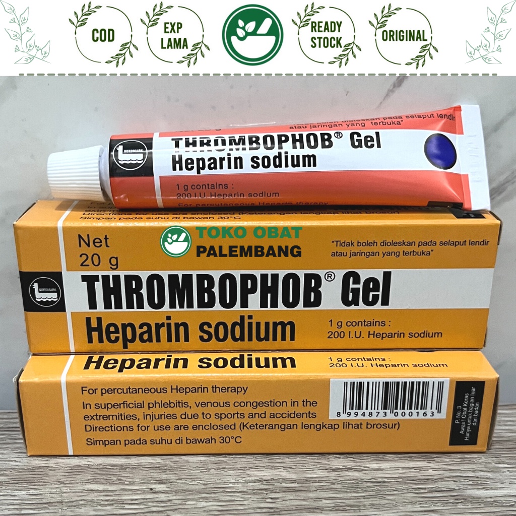 THROMBOPHOB GEL 20 GRAM HEPARIN SODIUM TROMBOPOB THROMBOPOP