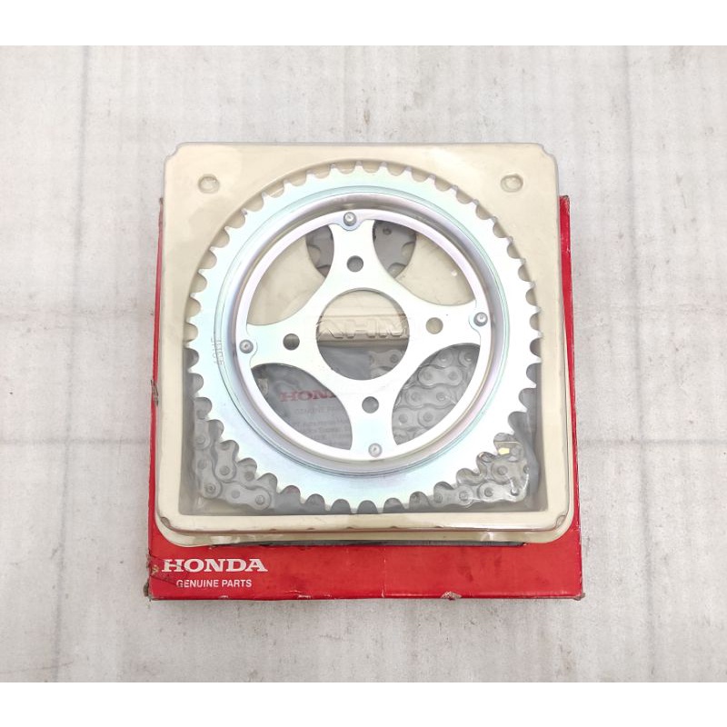 gear gir gigi depan belakang rantai set honda tiger 2000 tilam tilas old lama original