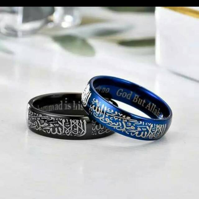 Cincin Tauhid Hitam dan kuning