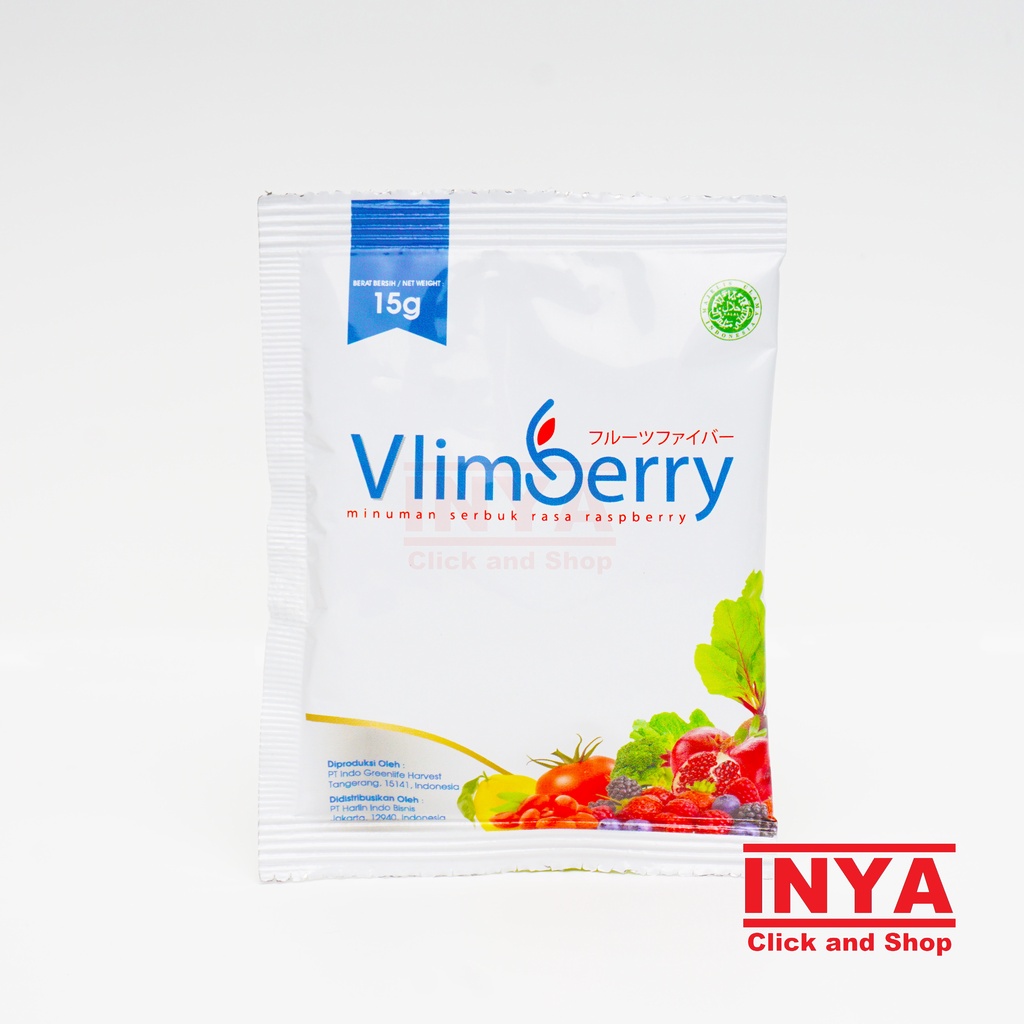 VLIMBERRY FURUTSUFAIBA MINUMAN DETOX FIBER RASA RASPBERRY 17x15gr BOX