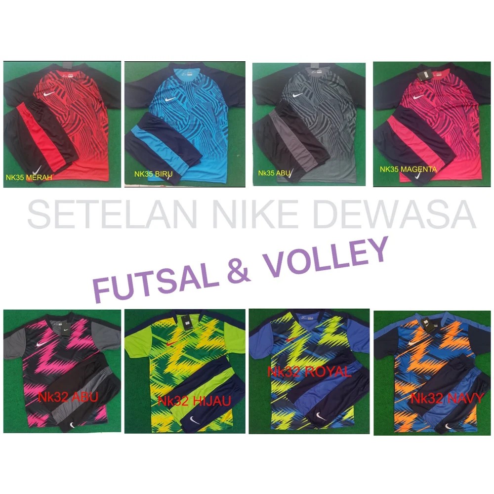 JERSEY FUTSAL VOLLEY NIKE SETELAN DEWASA