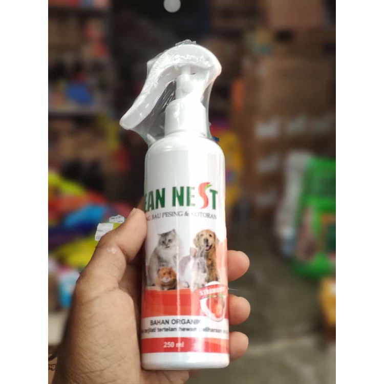 Clean Nest 250ml / Spray Penghilang Bau Kotoran Hewan