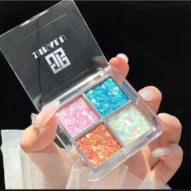 RCS✅ DIKALU 4 color minimulti Eyeshadow palet dikalu