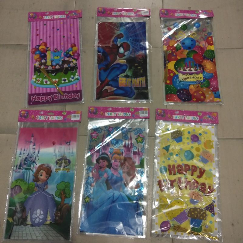 

Plastik ulang tahun plastik snack ultah / bingkisan / souvenir party 42x23cm