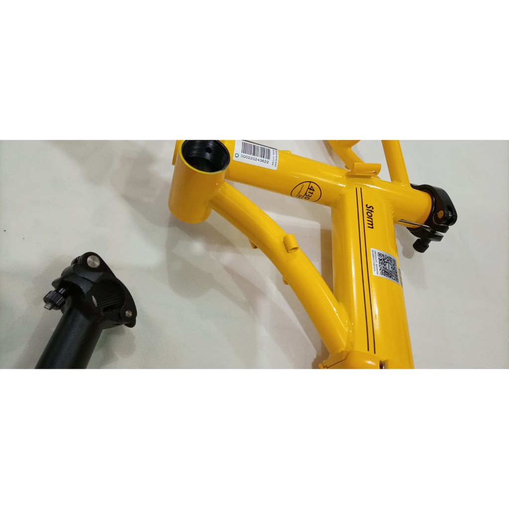 Frame FNHON Storm fork dan hp Kuning Yellow Metalic Orange Discbrake Db Disc Brake not Blast Gust