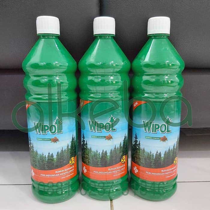 Wipol botol 750 ml Disinfektan lantai pembunuh kuman karbol cemara