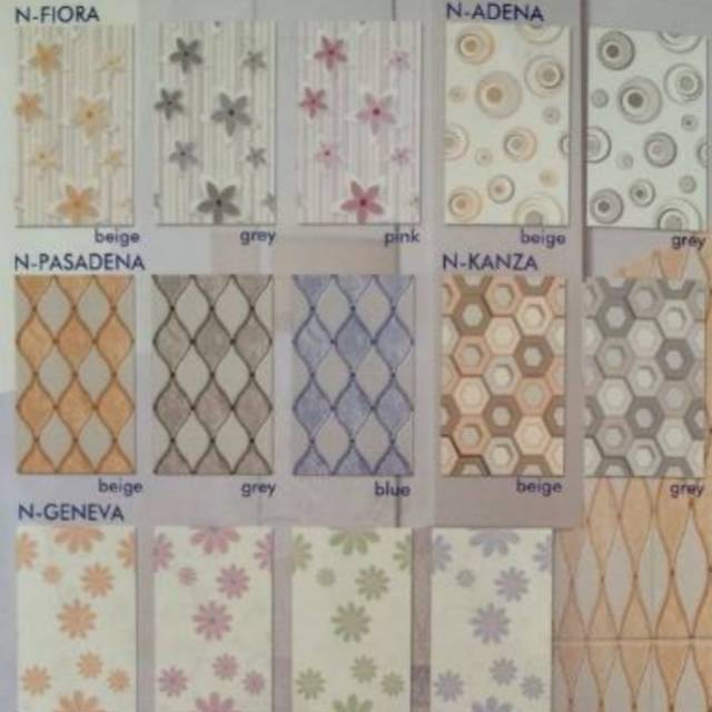  Keramik Dinding Motif 25x40 kw 1 8 motif Free Ongkir 