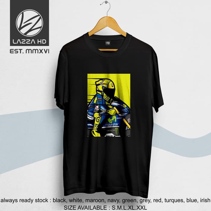Kaos Tshirt Distro Motogp Valentino Rossi Vector Terlaris