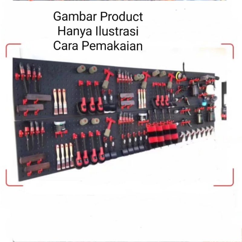 Pegboard Detailing Papan Gantung Peralatan Detailing