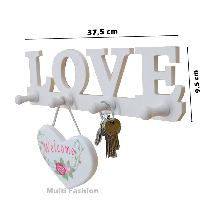 KUP - COD MURAH HANGER LOVE - KUPU KUPU  -GANTUNGAN RAK DINDING VINTAGE KUNCI HIASAN HOOK