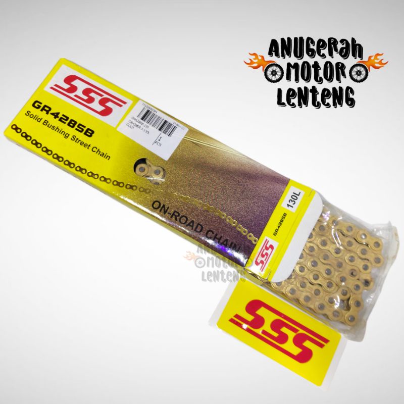 Rantai SSS SB 428 - 130 Gold CB CBR 150 Vixion R15 GSX150 Ninja 150