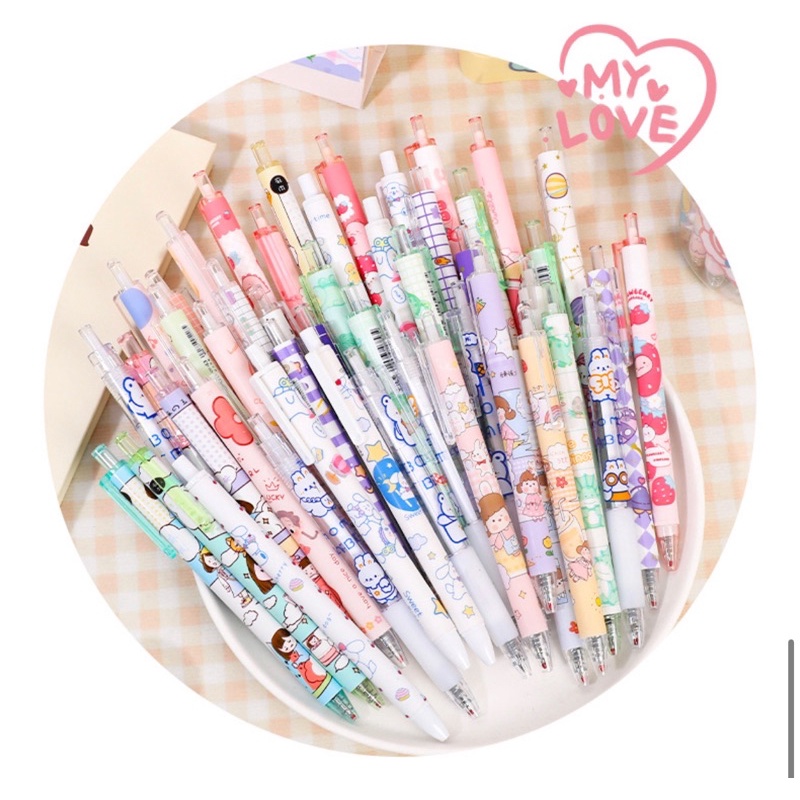 KENSHO Pen Korea Aesthetic 0.5 mm Import Lucu Pulpen Cetek Pastel Bolpen Fancy