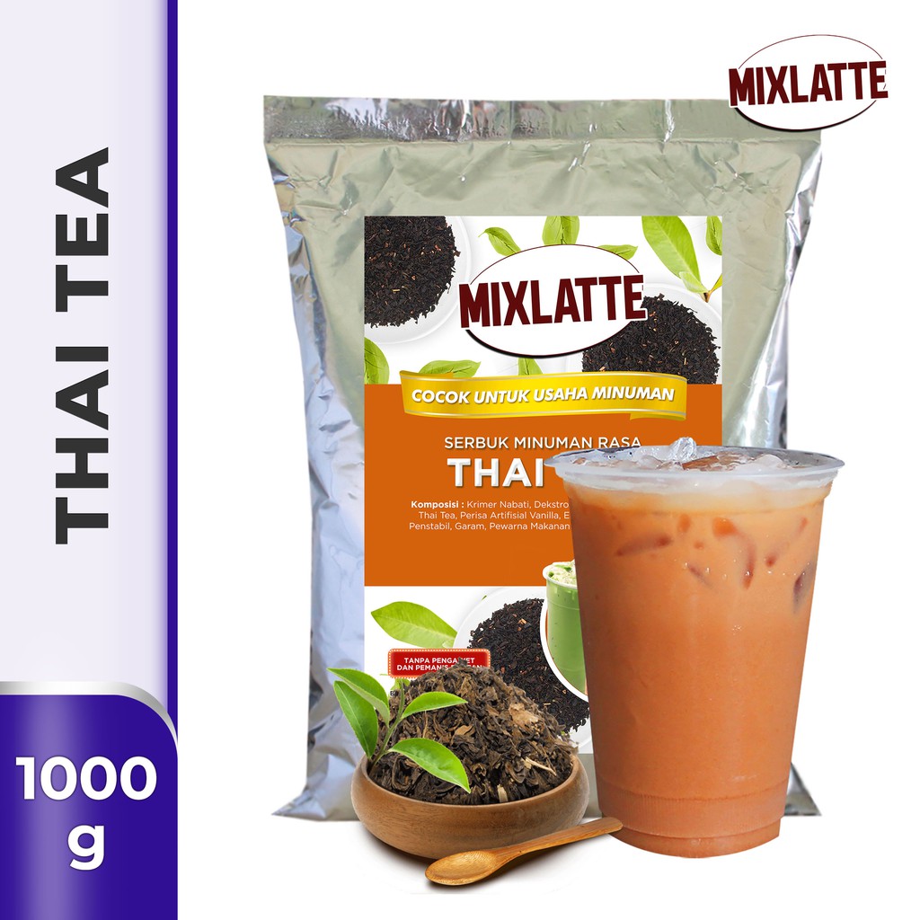 

Powder Drink Bubuk Minuman Rasa THAI TEA MIXLATTE 1Kg