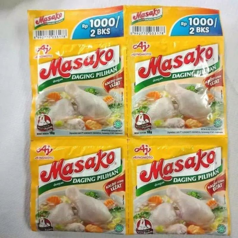 

MASAKO AYAM 1 RENCENG (12 SACHET)